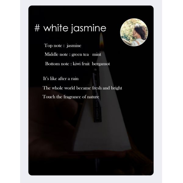 Home Decoration Cone Shape Scented Soy Wax Candle With Luxury Candle Packaging Box