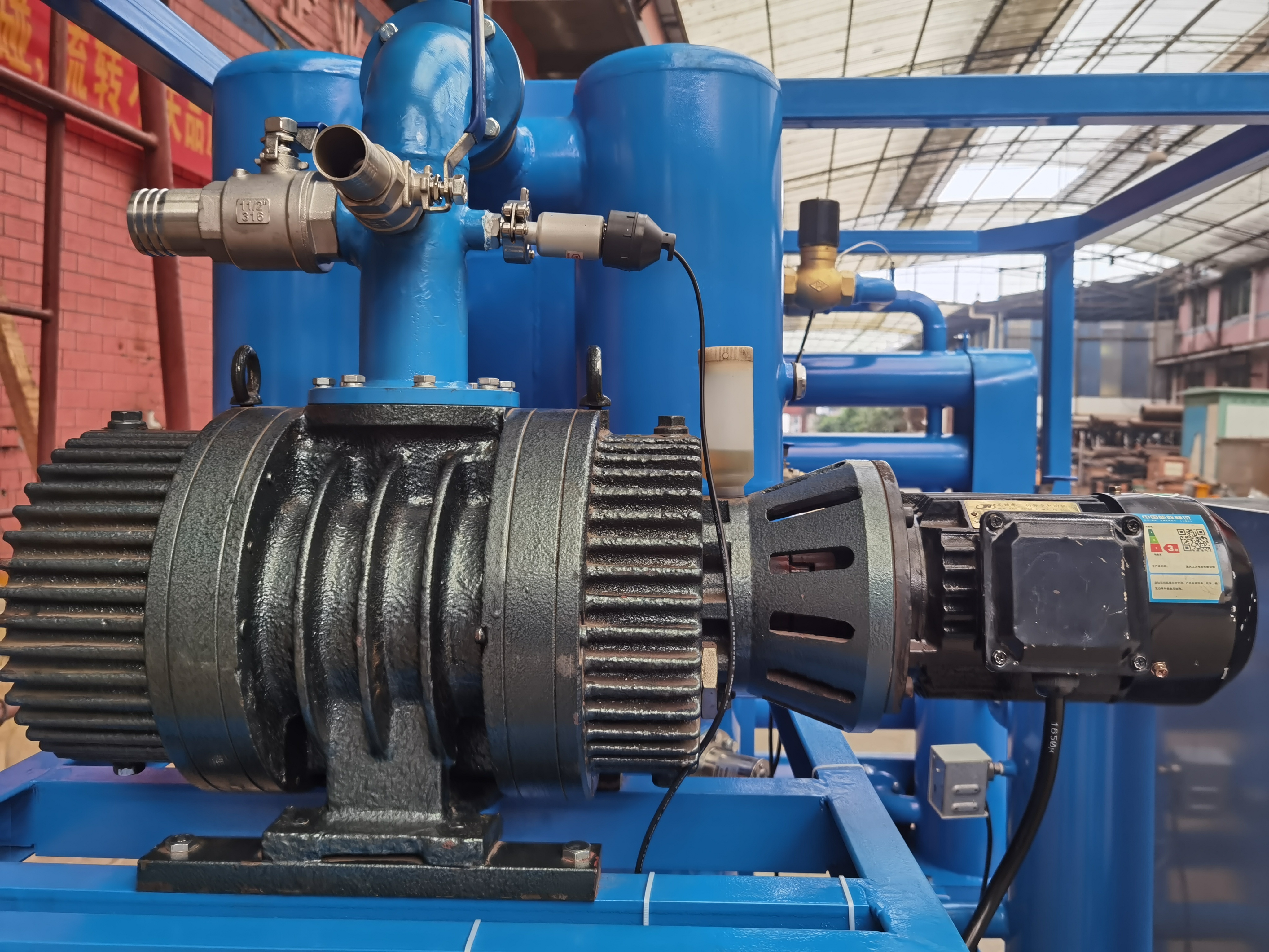 6000 L/H Double-Stage Vacuum Transformer Oil Purification System for Substation Online Maintenance 380V 50Hz
