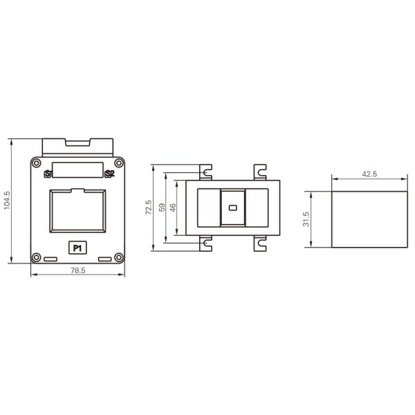 instrument current transformer SDH-40 100A - 600A electronical current transformer with 5A / 1A output