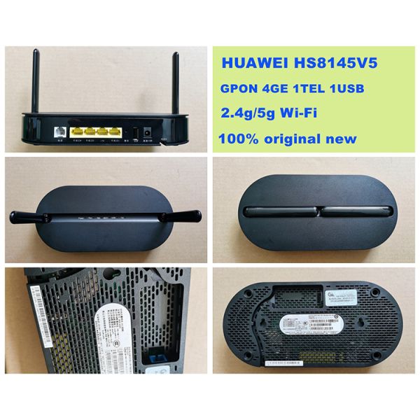 HS8145V5 для AC WIFI частоты WIFI FTTH GPON ONU 4GE 1TEL Huawei Ont двойного