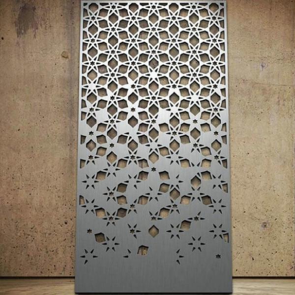 Silver Vertical Decorative Aluminium Fence Panels For Garden