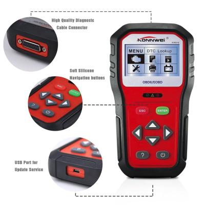 L'analyseur des véhicules à moteur commercial d'appareil de contrôle de batterie a lu et efface le code de défaut