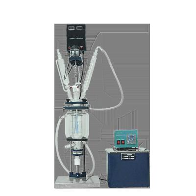 220V reator de mistura químico alinhado de vidro de 5 litros