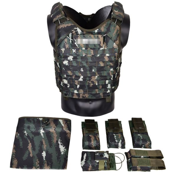 Sample Military Tactical Bulletproof Vest Snap Button Closure For Comfortable Wear
