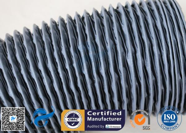 Waterproof  Grey PVC Coated Fiberglass Fabric 0.25mm Air Ducting Cloth