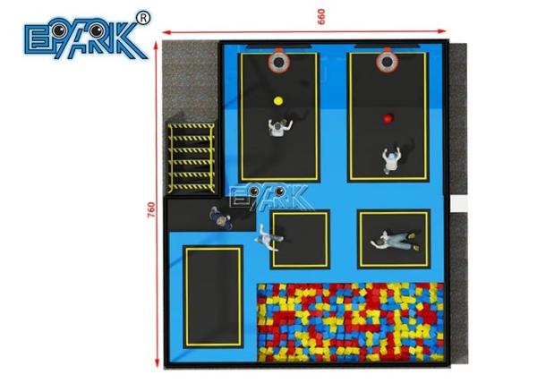 Indoor Trampoline Area Children Indoor Playground Adventure Equipment