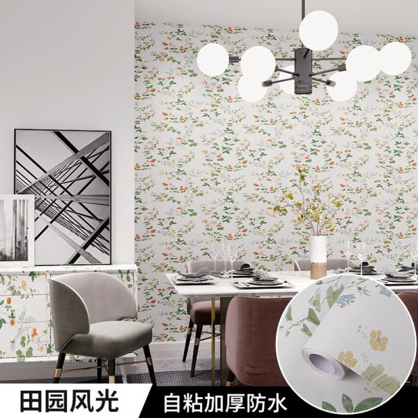 Self Adhesive Waterproof 3D Natural Flower Wallpaper for Easy Installation on Any Smooth and Clean Surfaces