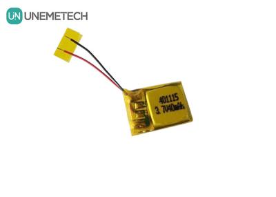 UNEMETECH 401115 Bateria recarregável de polímero de lítio / Bateria de fones de ouvido de 3,7 V 40 mAh
