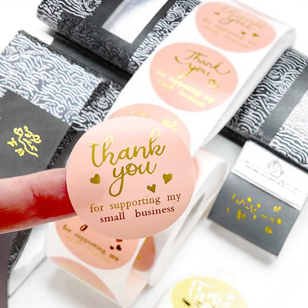 High Quality Waterproof Customizable Logo Stickers Self-Adhesive with Unique Designs for for Gift
