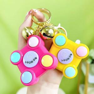 Square Memory Game Console Keychain Funny Cute Fashionable High Precision