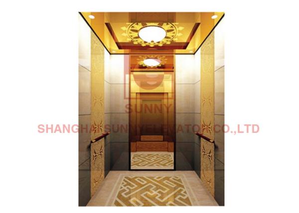 1600kg 2.55m/S Stainless Steel Apartment Building Elevator Passenger
