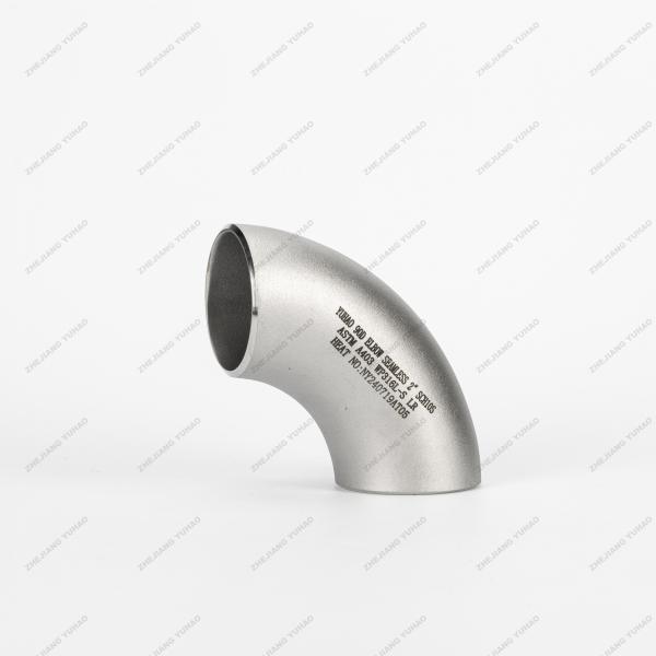 Polishing DN6-DN1000 Stainless Steel Elbow Butt Welded Pipe Fitttings 90 Degree LR Elbow
