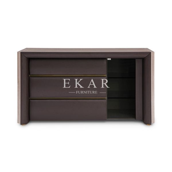 High End Leather Modern Luxury Drawer Chest W012B12