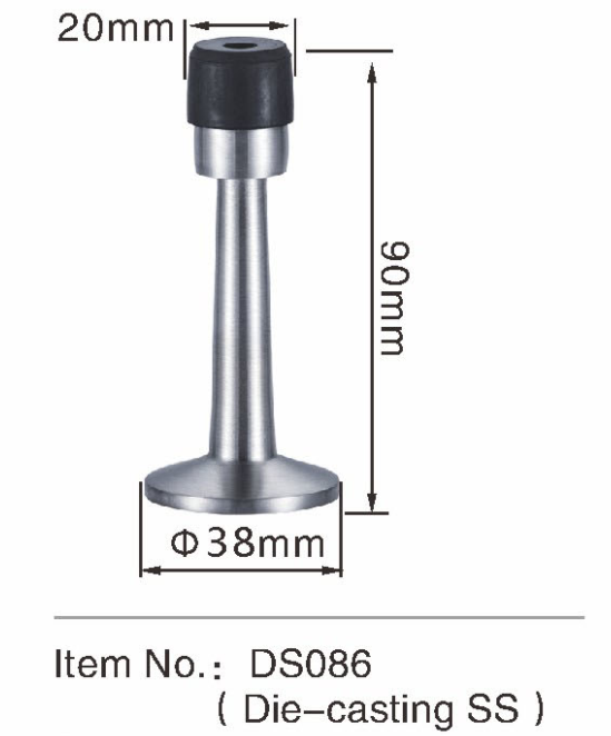 Type magnétique commercial de phare monté par porte d'acier inoxydable d'arrêt de porte