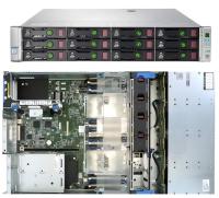Almacenamiento de datos 12SFF HPE Proliant DL380 Gen9 Servidor 2U Rack 500W-1400W