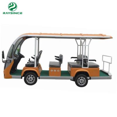 2022 Hot sale cheap price electric sightseeing car good style 11 passenger electric shuttle bus with 60V battery