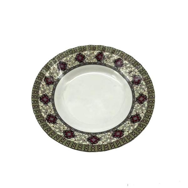 Ripple 10 Melamine Melamine Salad Plate Round Shape Imitation porcelain