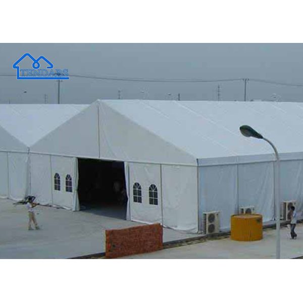 8x12m Heavy Duty Marquee Tent Reinforced Alloy Heavy Duty Anchors 850g/m² Heavy Fabric for Trade Exhibitions