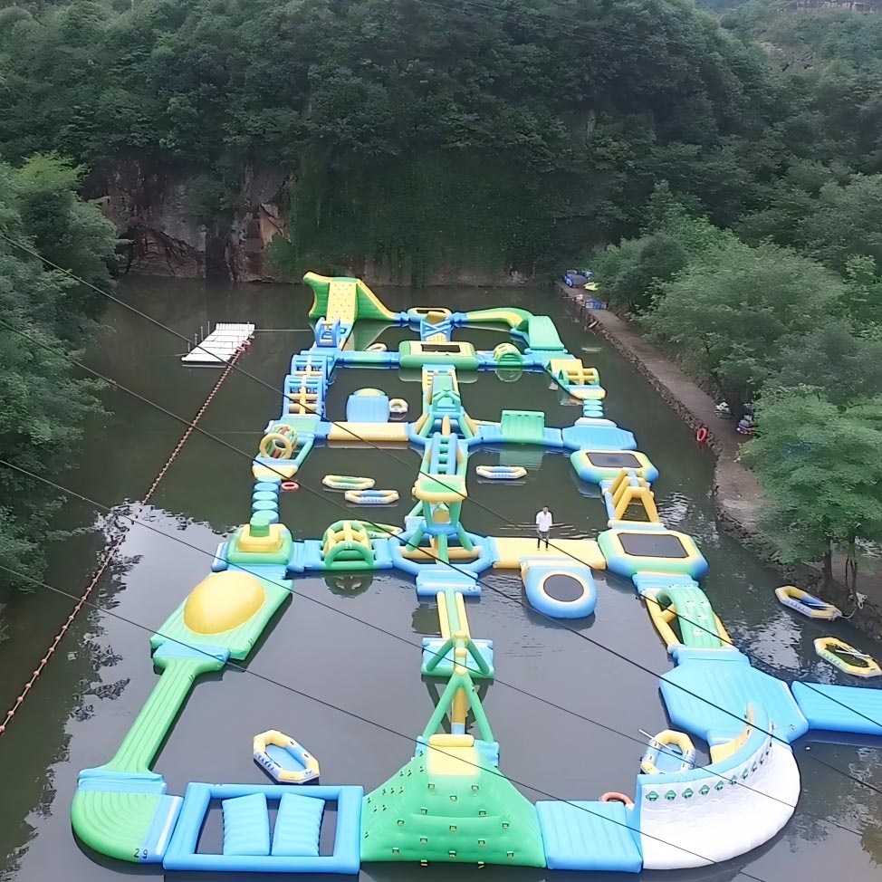 Large Hot sale Inflatable Water Park Giant Floating Aqua Park Custom Design Durable PVC for Lake Sea Pool Resort Water Games