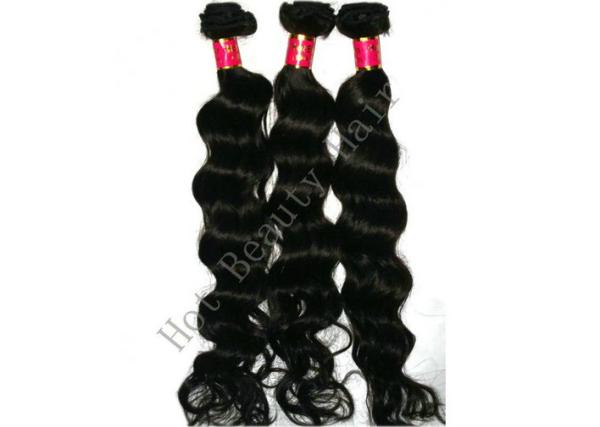 Curly Virgin Brazilian Remy Human Hair Extensions Natural Brown Color