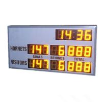 Placar eletrônico pequeno 60cm x 120cm x 10cm do modelo AFL com dígitos de 6 polegadas