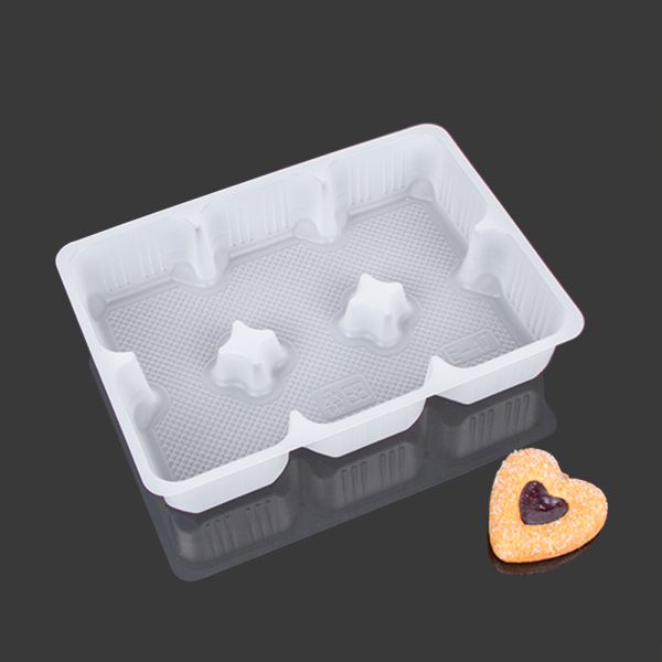 Non Toxic Disposable 21*15*4cm Plastic Cookie Tray