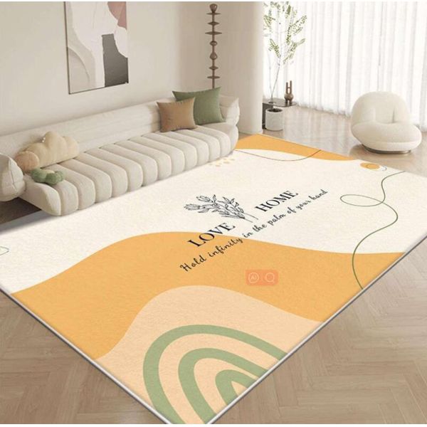 Imitation Cashmere Fresh And Simple Living Room Floor Rugs With Special Style