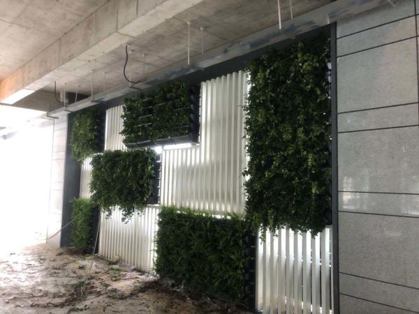 Outdoor Green Plant Plastic Vertical Garden Flower Stacking Pots for Stylish Green Wall