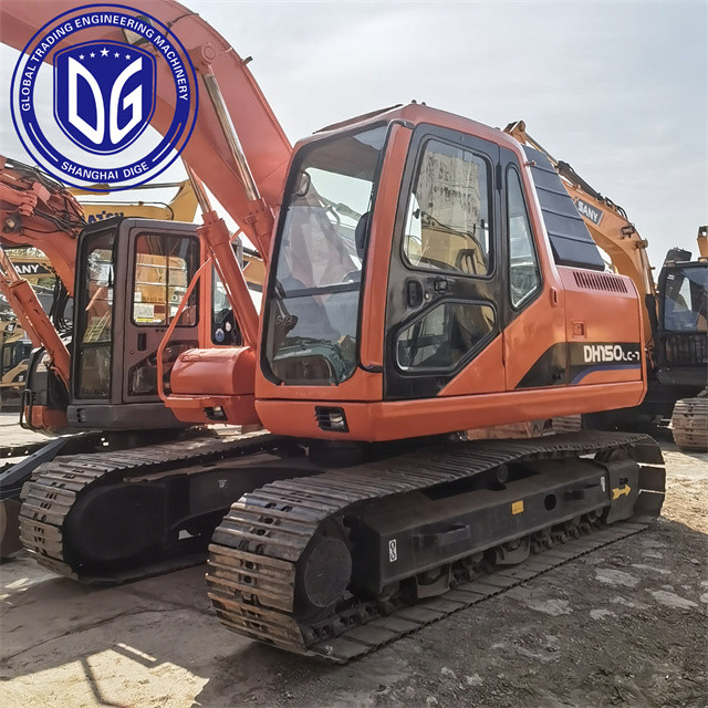 DH150LC Использованный экскаватор Doosan 15 тонн Использованные гидравлические экскаваторы