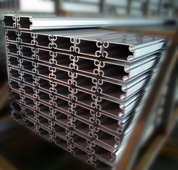 profil en aluminium de anodisation clair de tente d'extrusion de 100*48mm coupe de 45 degrés