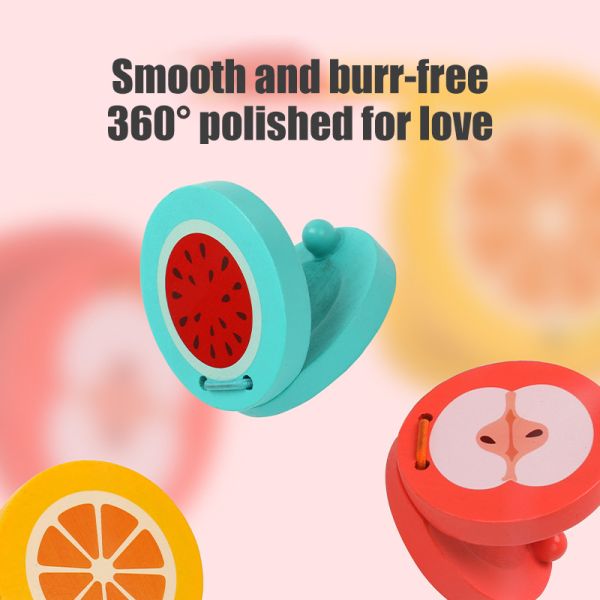 Juguetes musicales de madera para el bebé de los niños que agarra a Montessori educativo