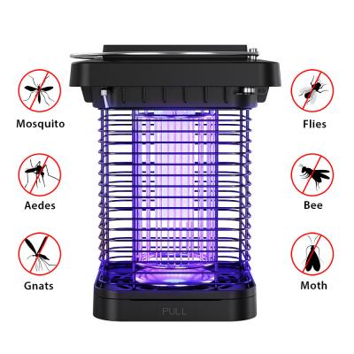 Waterproof Solar Power Fly Trap UV Light  Solar Insect Killer Lamp USB Rechargeable