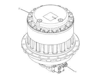 Конечная передача экскаватора кота 320Д 325Д 267-6796 гусеницы