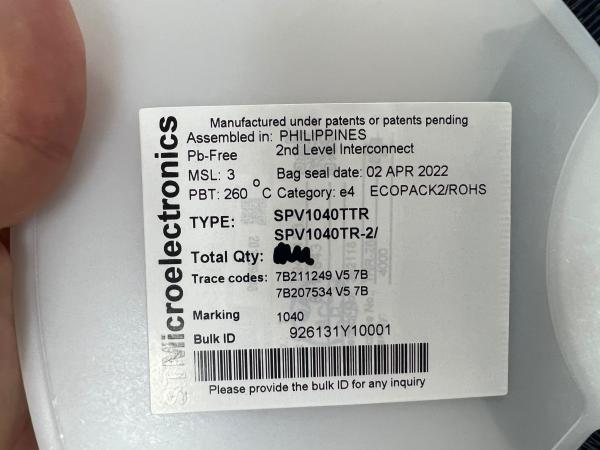 SPV1040TTR Integrated Circuits ICs Power Management PMIC Battery Chargers IC