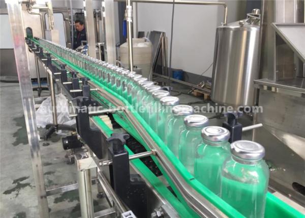 Máquina de engarrafamento de vidro giratória da bebida do chá/suco/café do leite, máquina de embalagem da garrafa de vidro