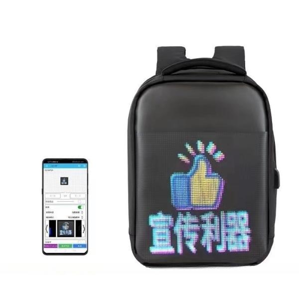 Programmable Full Color LED Light Digital Advertising Billboard Display Bag for Outdoor in Restaurant Hotel Supplies