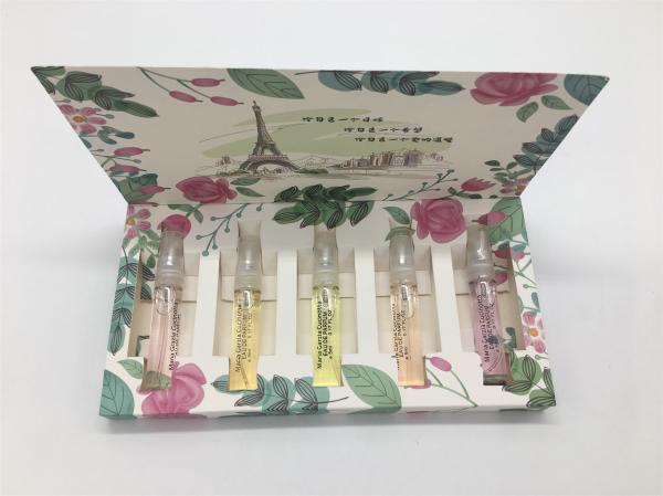 Folding Rectangle Perfume Packaging Boxes Colorful Cardboard For Cosmetics