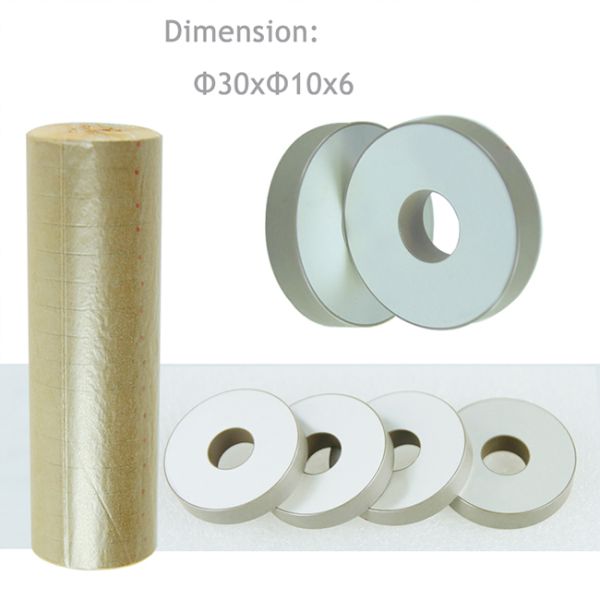 Подгонянный диск 30mm ультразвуковой пьезоэлектрической Piezo керамической плиты керамический