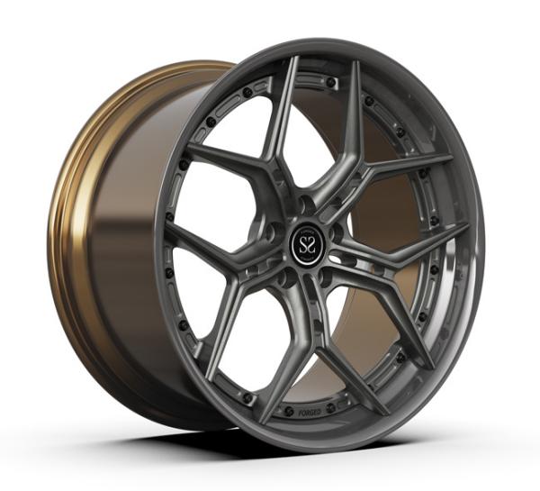 2 partes 5X112 forjaram o metal escovado do centro de rodas lustraram BMW de bronze X6 M Rims 20 polegadas