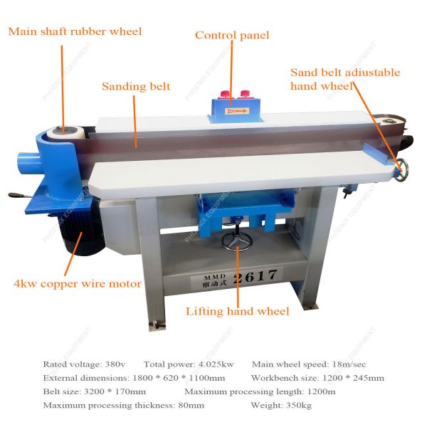 Wood Sanding Retail Mini Multifunctional Table Belt Disc Sander with Wide Belt Drum