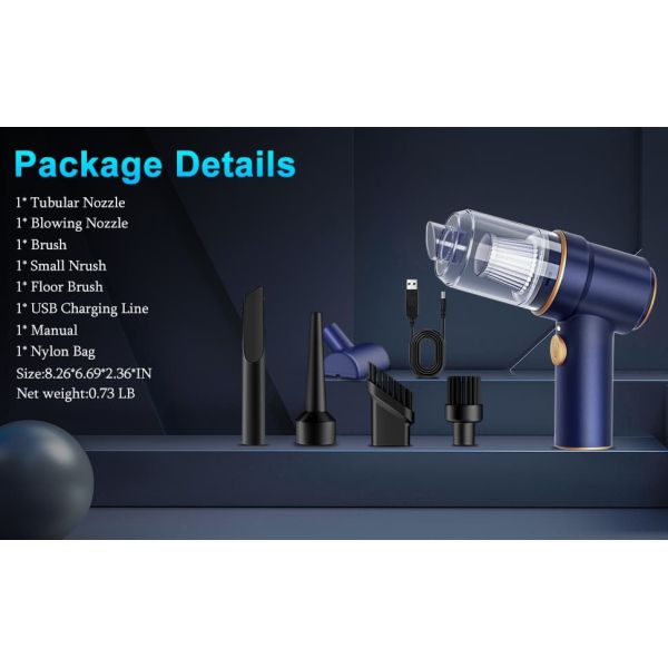 Handheld Car Vacuum Cleaner 9000Pa Wireless Vacuum Cleaner And Air Duster