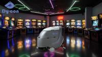 Arcade Floor Scrubber - Quick-Dry Cleaning For Gaming Centers