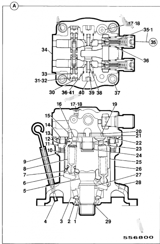 Автотракторное масло Assy JS460 20925315 мотора качания JS240 JS260 гидравлическое