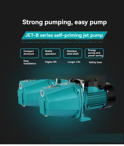 220V Single Phase Self Priming Jet Pump For Household Water Tower Water Supply