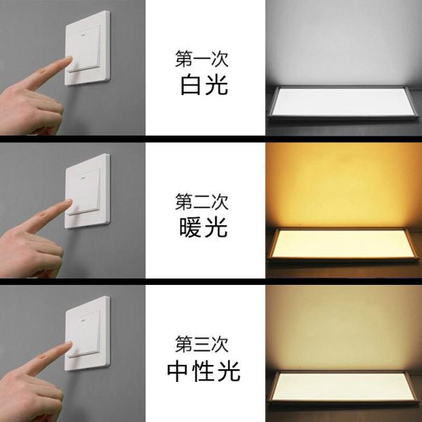 3+3W Lace Two Color Panel LED Ceiling Light 105mm Diameter
