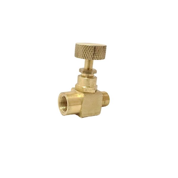 High Pressure Brass Needle Valve 1/2 NPT Male X 1/2 NPT Female