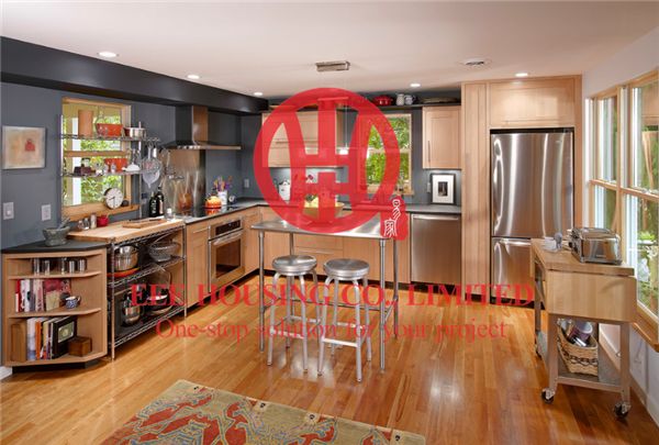 Modern Elegant Solid Wood Kitchen Cabinet with Excellent Design and Quality