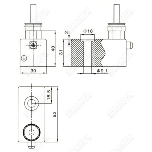 Ex-Proof Solenoid Valve Coil With Cable 24VDC 220VAC 3.8W 5.8VA