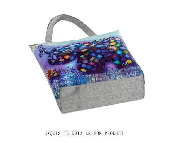 New little girl elephant female tourist attractions printing Ms. shoulder portable canvas