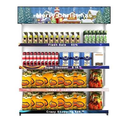 1R1G1B P1.875 PIGARREAM a propaganda 900*60mm da exposição de diodo emissor de luz da prateleira impermeáveis para o supermercado